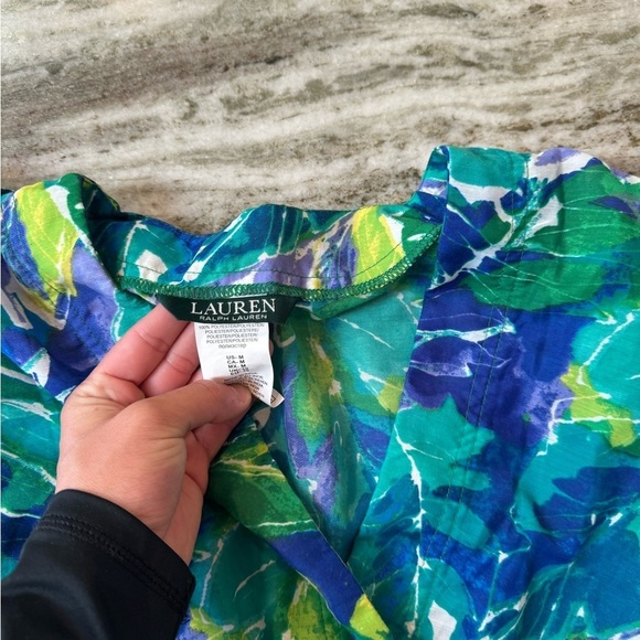 Lauren Ralph Lauren Cover Up Size M Tropical Print - Picture 4 of 5